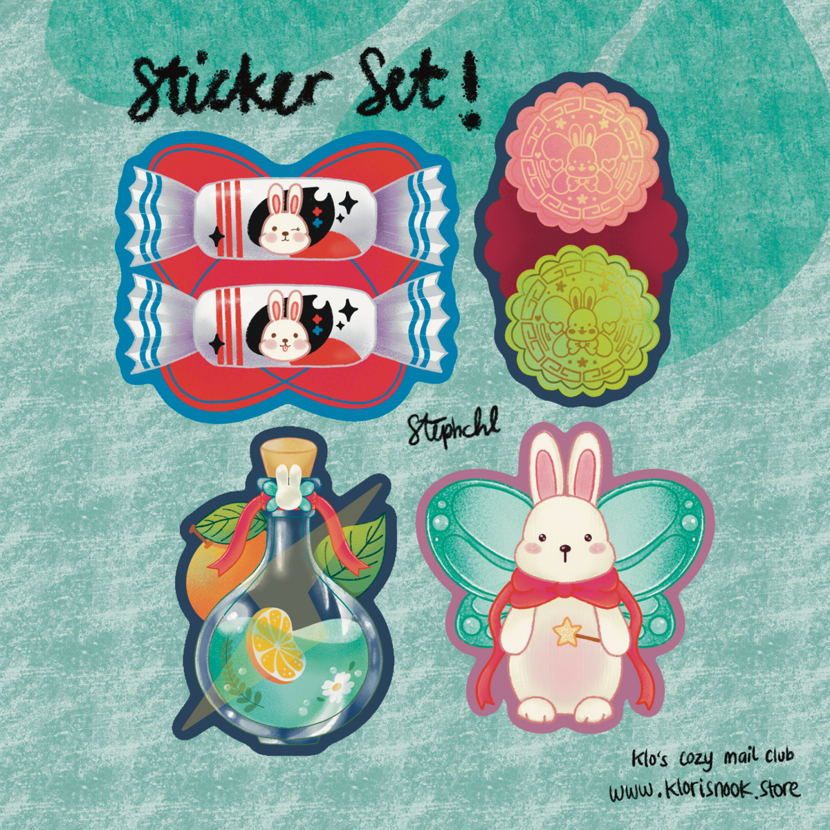 Sticker Set - Moon Cake Festival